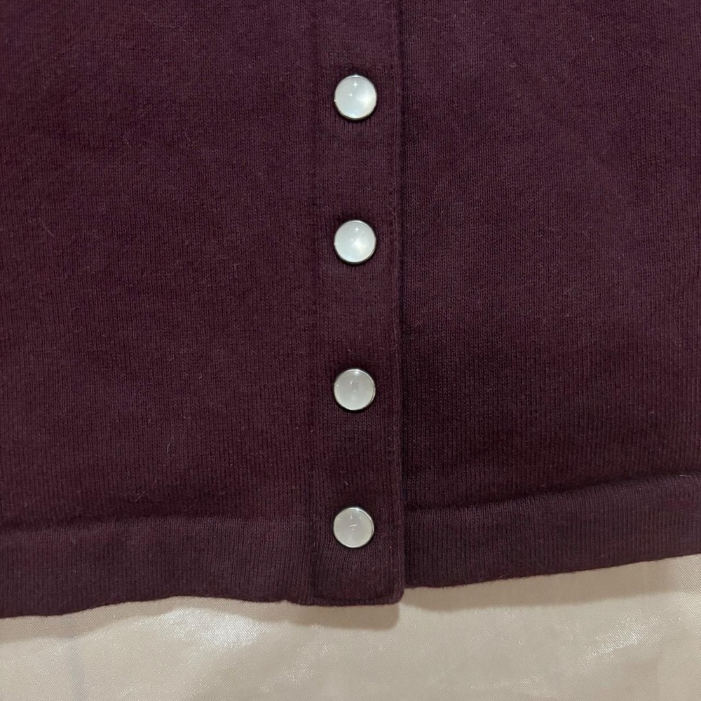 Agnes B. Burgundy Cardigan - Picture 5 of 9